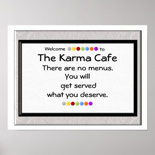 Póster Karma Cafe (Frente)