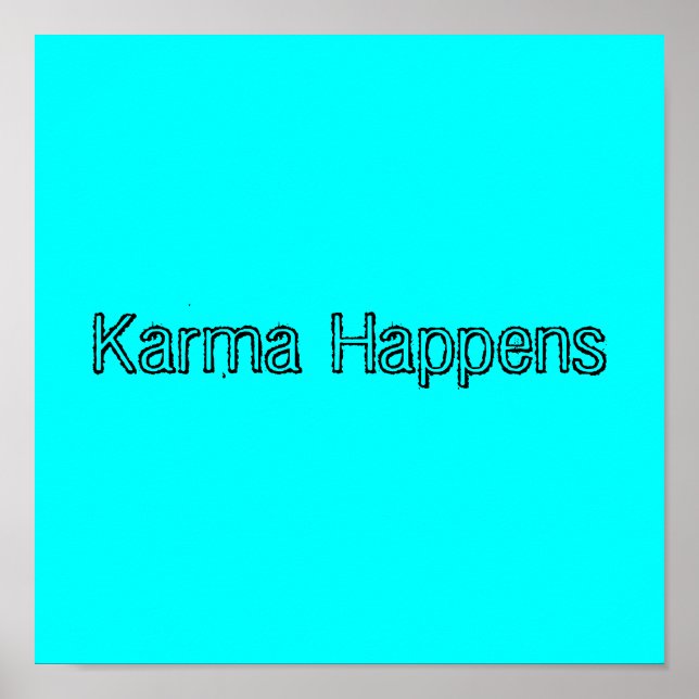 Poster Karma Happens (Frente)