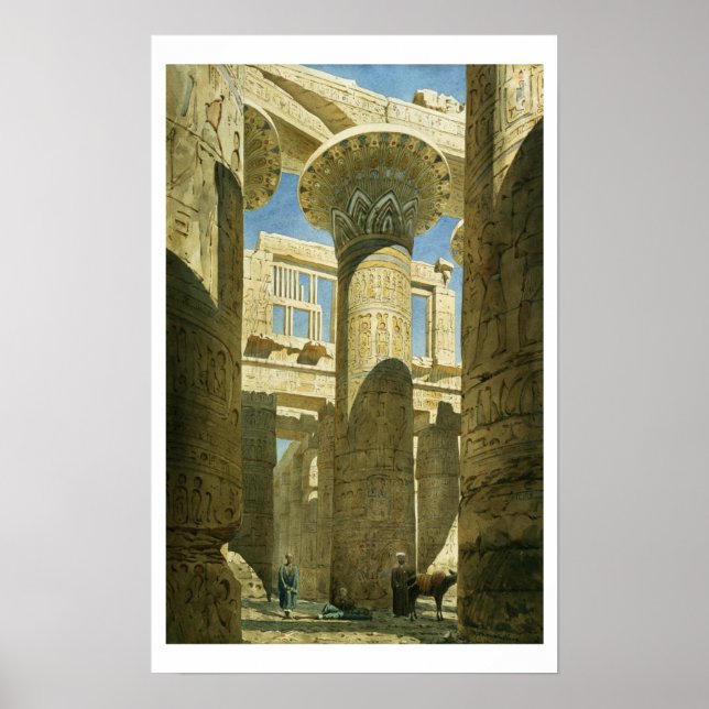 Póster Karnak, c.1866 (c/c no papel) (Frente)