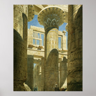 Póster Karnak, c.1866 (w/c no papel)