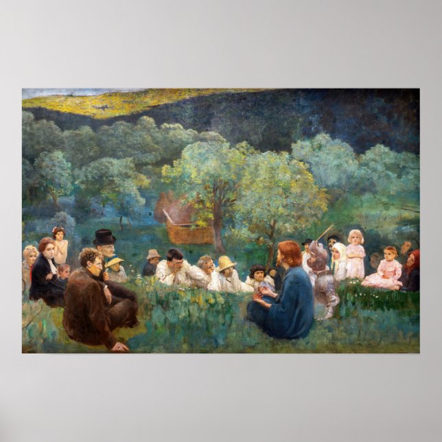 Poster Károly Ferenczy - Sermão da Montanha (Frente)