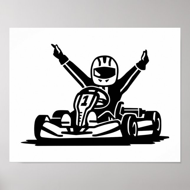 Póster Kart vencedor (Frente)