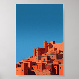 Poster Kasbah - Arte Geométrica Minimalista