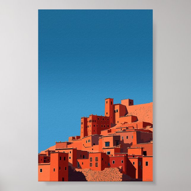 Poster Kasbah - Arte Geométrica Minimalista (Frente)