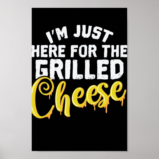 Poster Käse, estou aqui para o queijo grelhado (Frente)