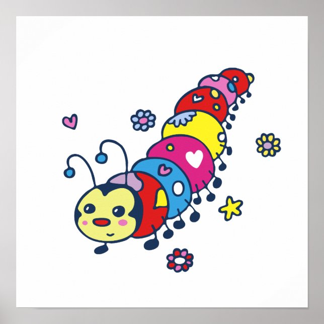 Poster Kat, a lagarta (Frente)