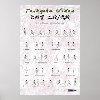 Póster Kata Taikyoku Nidan - Kata segundo