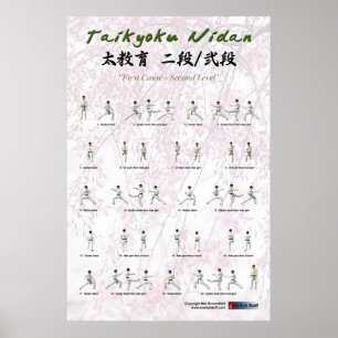 Póster Kata Taikyoku Nidan - ò kata