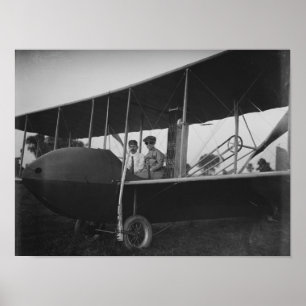 Poster Katharine Wright com o Orville no modelo HS