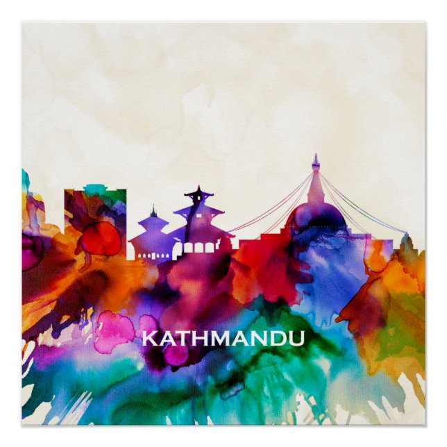 Póster Kathmandu Skyline (Frente)