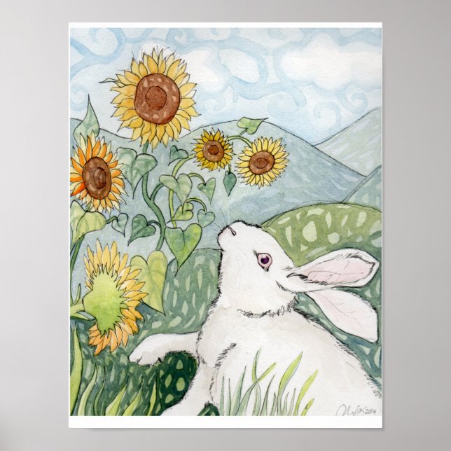 Póster Katniss e Girassóis (Frente)