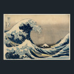 Poster Katsushika Hokusai. A onda do Excelente de Kanagaw<br><div class="desc">Katsushika Hokusai. A onda de Excelentes de Kanagawa. A onda do Excelente de Kanagawa,  também conhecida como onda do Excelente,  da série 36 Views do Monte Fuji (Fugaku sanjūrokkei) Katsushika Hokusai,  1829-1833. Reprodução de famosas imagens de arte no dominio público.</div>