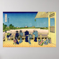 Katsushika Hokusai - Sazai hall, Temple 500 Rakan