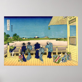 Poster Katsushika Hokusai - Sazai hall, Templo 500 Rakan
