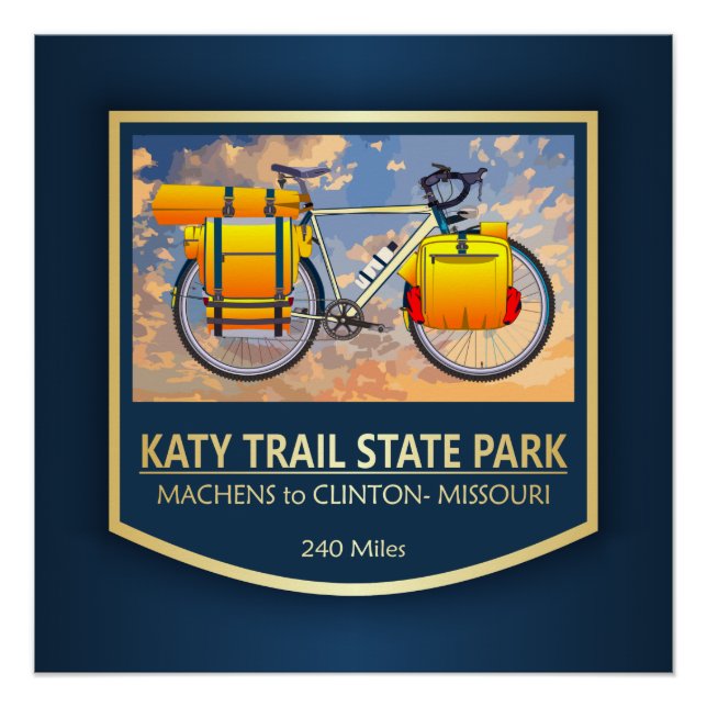 Póster Katy Trail (bicicleta2)2 (Frente)