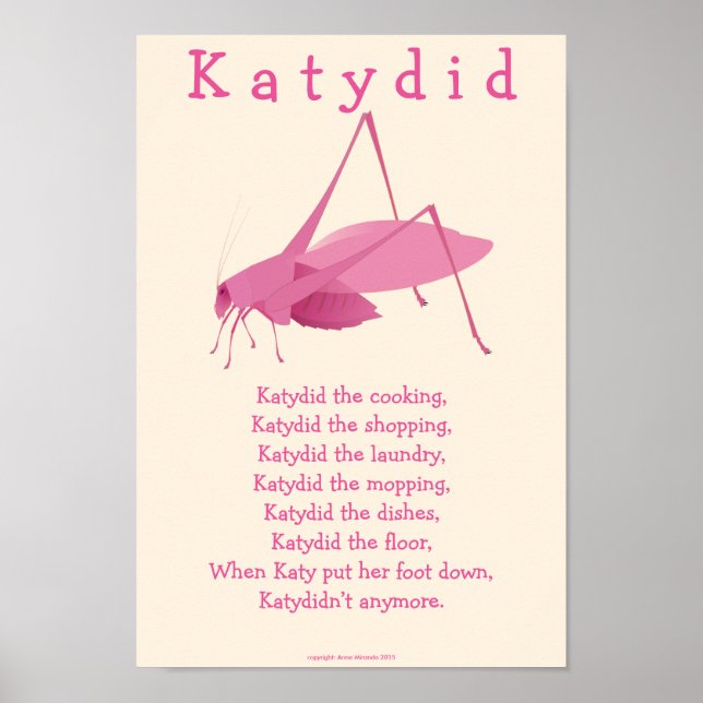 Poster Katydid (Frente)