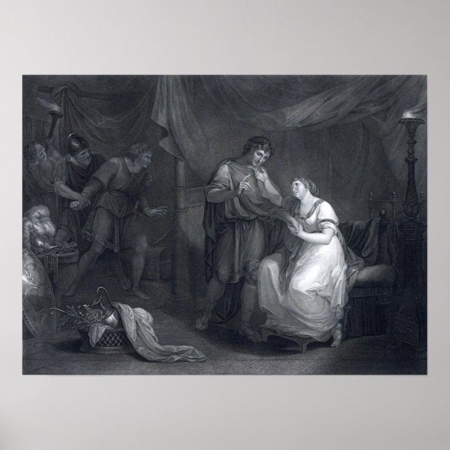 Poster Kauffman - Cena de Tróilo e Crésida (Frente)