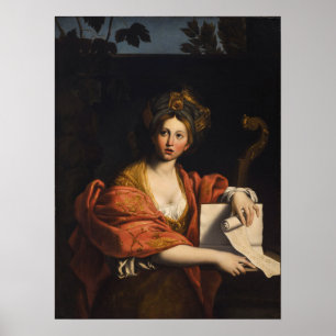 Poster Kauffman - Cumaean Sibyl Após Domenichino 1763