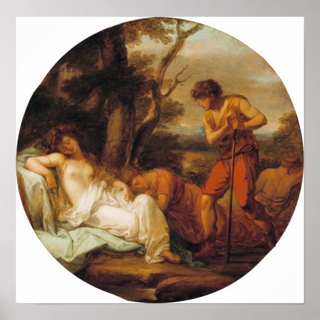 Poster Kauffman - Cymon e Iphigenia (Frente)