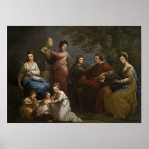 Poster Kauffman - Família De Conde De Gower 1772