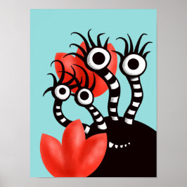 Poster Kawaii Cute Monster Kids
