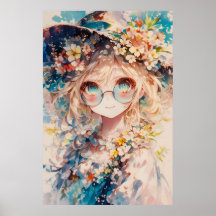Kawaii Floral Girl