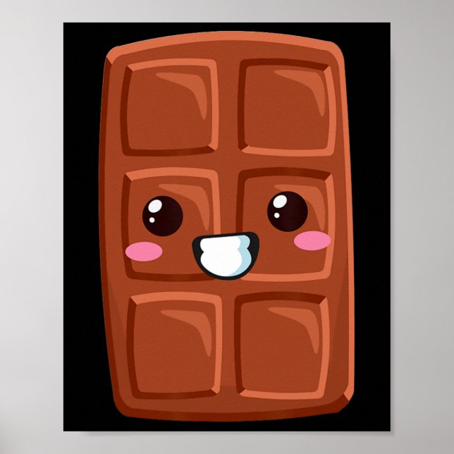 Poster Kawaii Halloween Group Costume Party S'mores Choco (Frente)