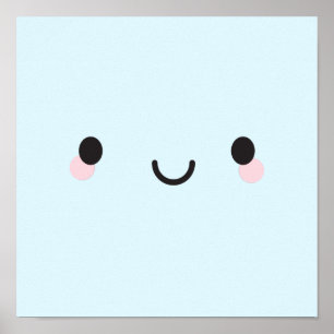 Poster Kawaii Happy Face