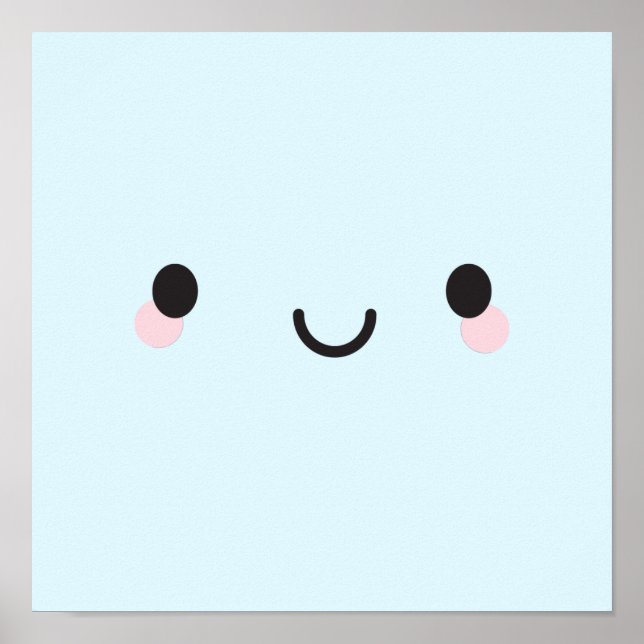 Poster Kawaii Happy Face (Frente)