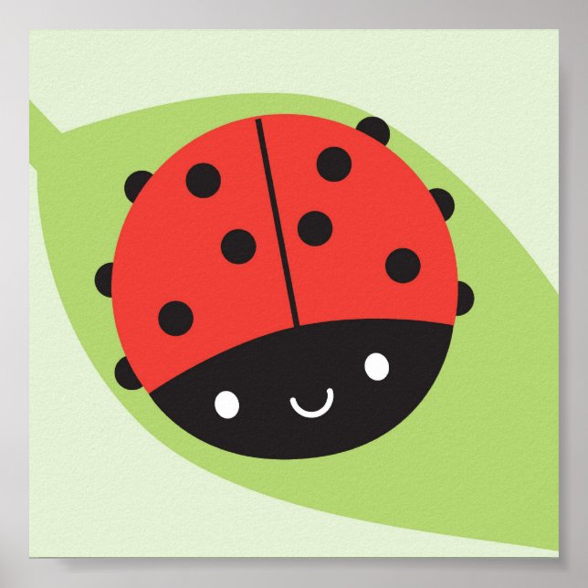 Póster Kawaii Ladybug (Frente)