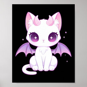 Poster Kawaii Pastel Gótico Cachorro, Maravilha de Demôni