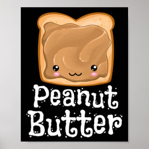 Poster Kawaii Peanut Butter Jelly PBe J Halloween Matchi