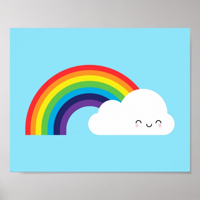 Poster Kawaii Rainbow (Frente)