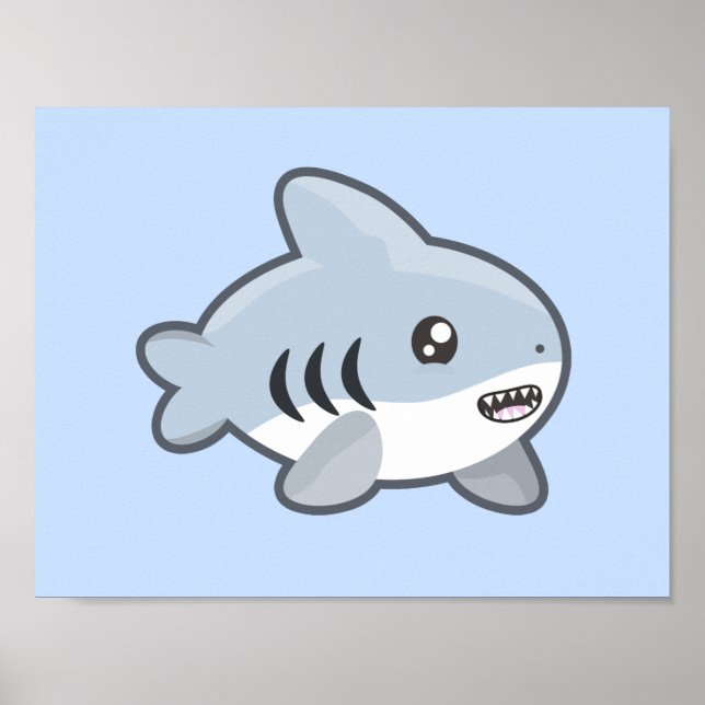 Poster Kawaii Shark (Frente)