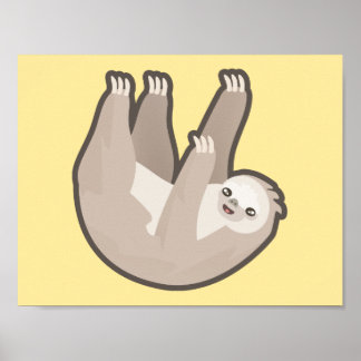 Póster Kawaii Sloth