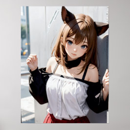 Poster Kawaii Whispers