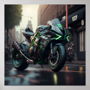 Poster Kawasaki Ninja H2R