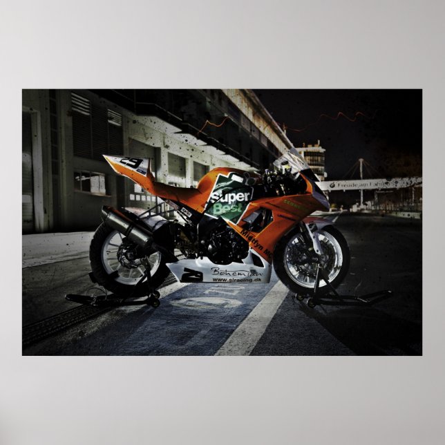 Poster Kawasaki ZX-10R, da SL Racing (Frente)