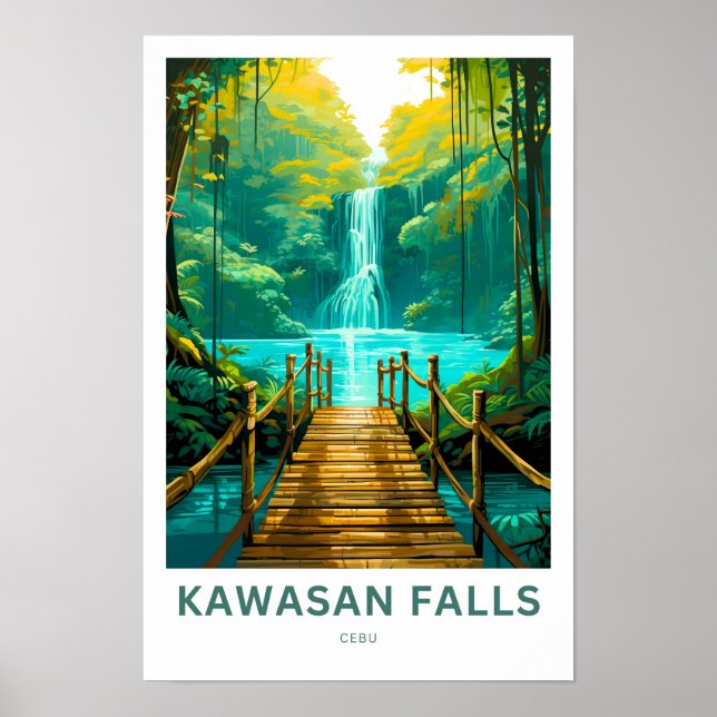 Poster Kawasan Falls Cebu Viagem (Frente)