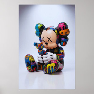 Poster Kaws Companion: Graffiti Splash