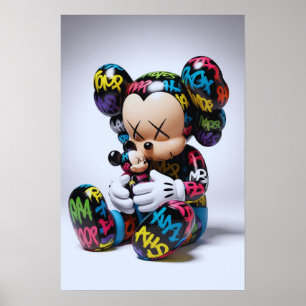 Poster Kaws Companion: Graffiti Splash