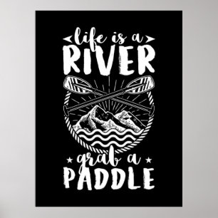 Poster Kayak Driver Life É Um Rio