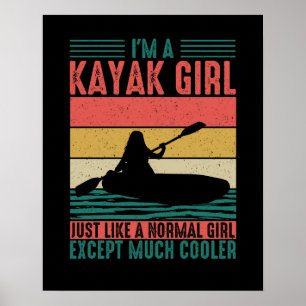 Poster Kayak Girl, mas mais legal