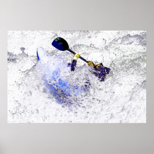 Poster Kayaking de Whitewater
