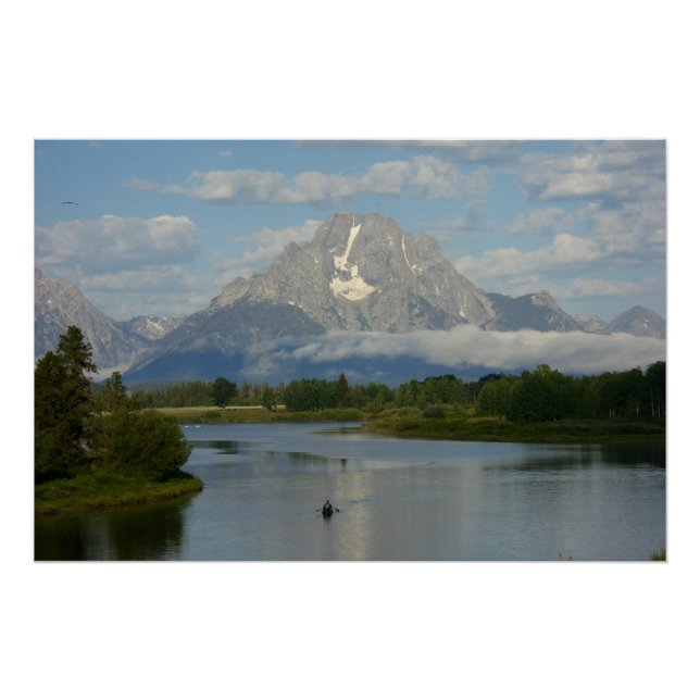 Póster Kayaking no Parque Nacional de Grand Teton (Frente)
