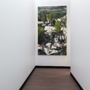 Poster Kayakoy Village Grego Houve Abstrato Art