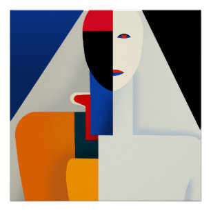 Póster Kazimir Malevich, Torso de Mulher (1932)