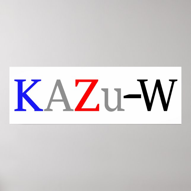 Poster KAZu-W (Frente)