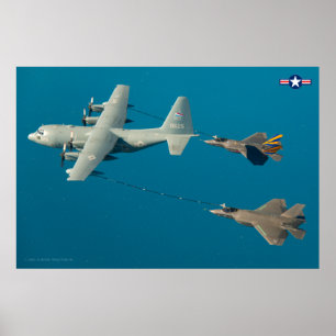 Poster KC-130R HERCULES e F-35C LIGHTNING II