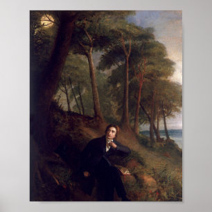 Poster Keats ouvindo a noite